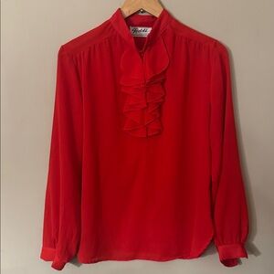 Teddi of California vintage sheer women’s blouse size M